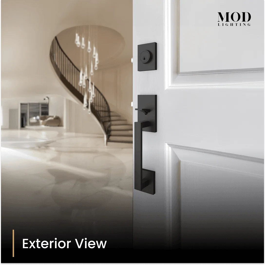 Ensemble de serrure de porte d'entrée moderne