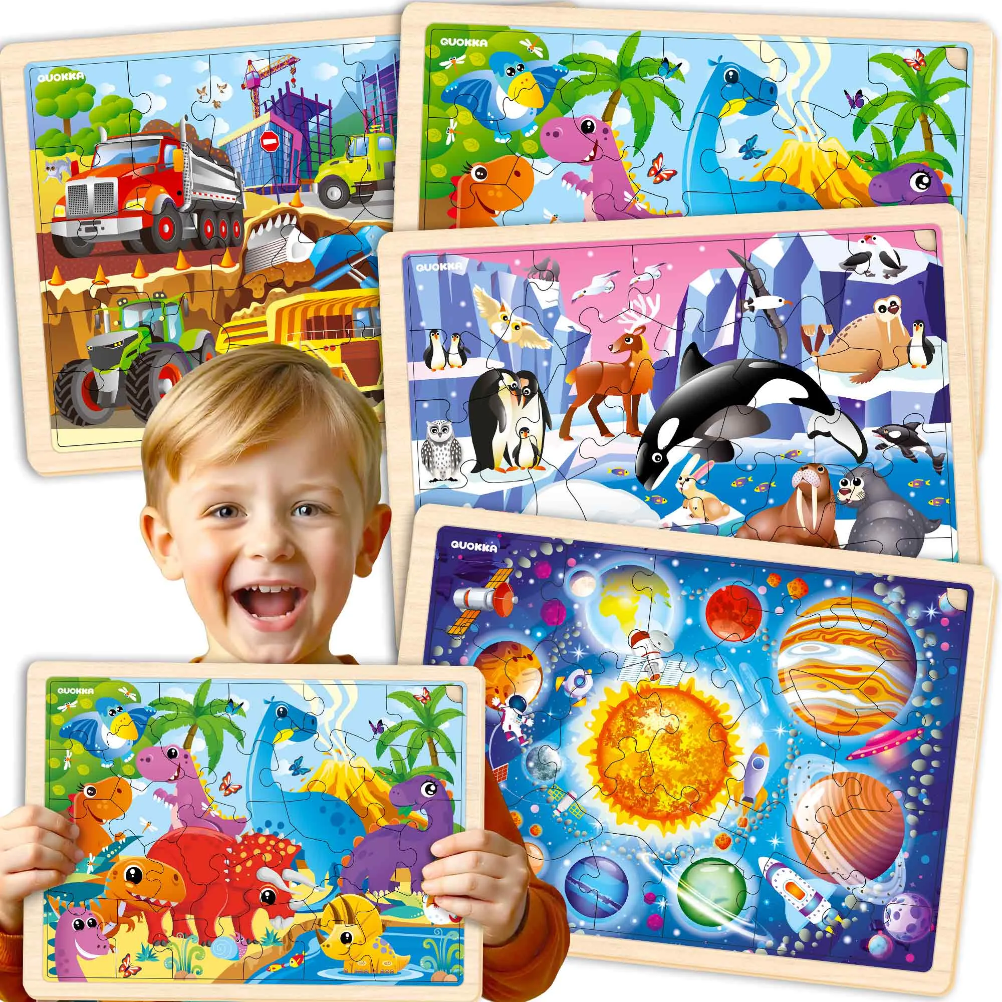 Come scegliere puzzle in legno per bambini: animali, veicoli e spazio