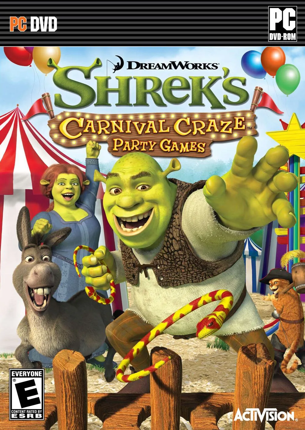 NEU Shrek's Carnival Craze Party Games PC Spiel VERSIEGELT