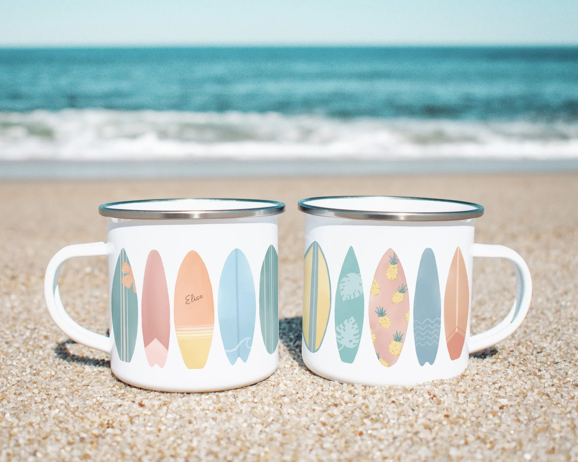 Camp Mugs for Beach and Surf Themed Parties