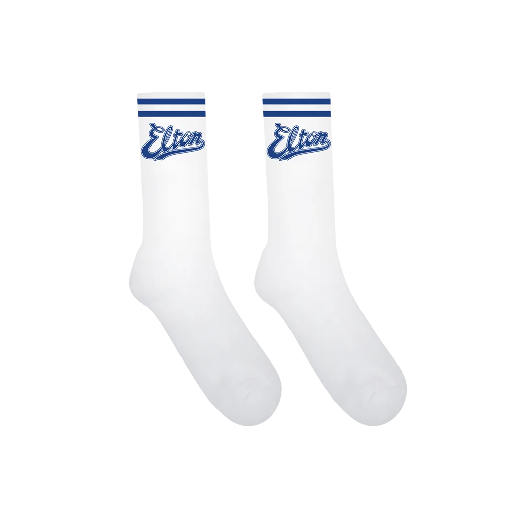 Elton Live In LA White Socks