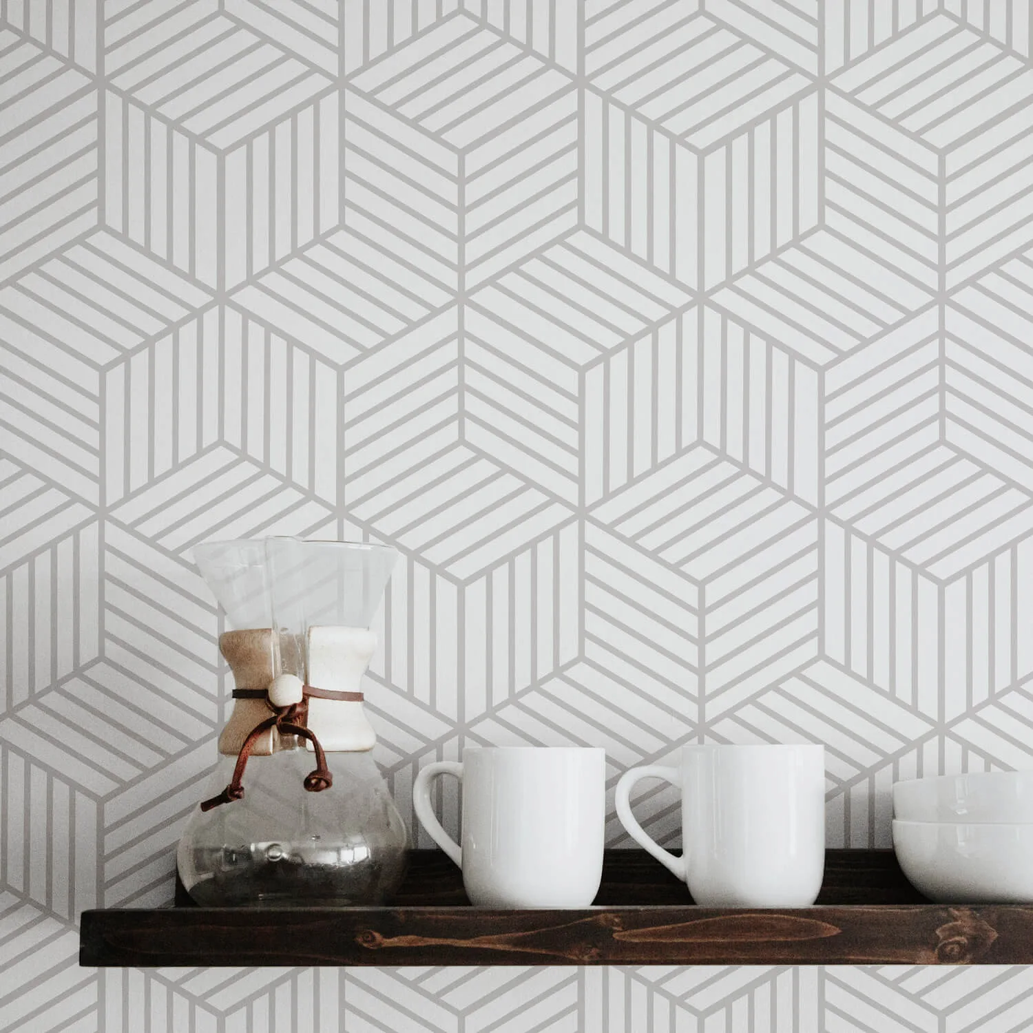 Papel pintado de cubos: patrones geométricos modernos explicados