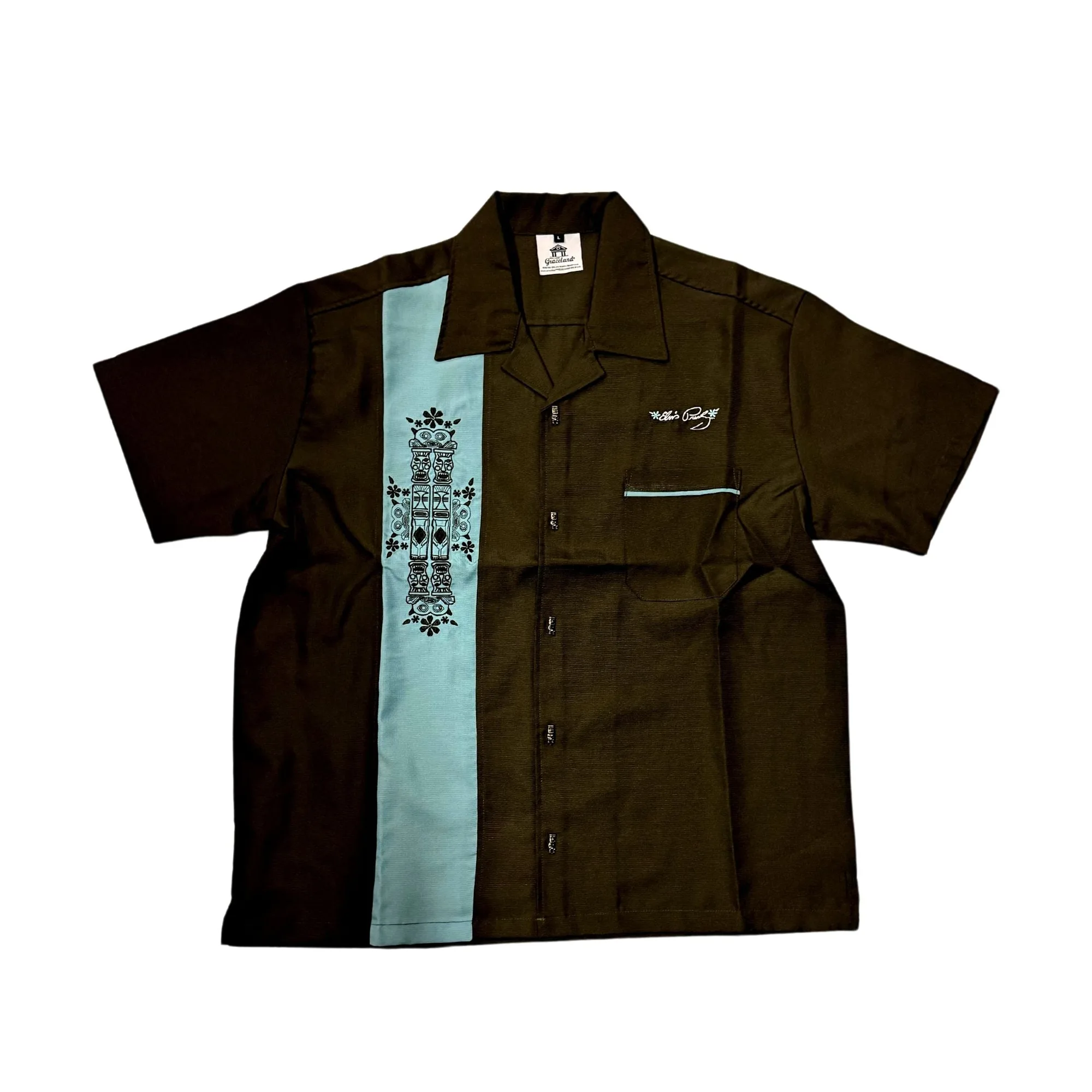 Elvis Presley Tiki Panel Woven Shirt
