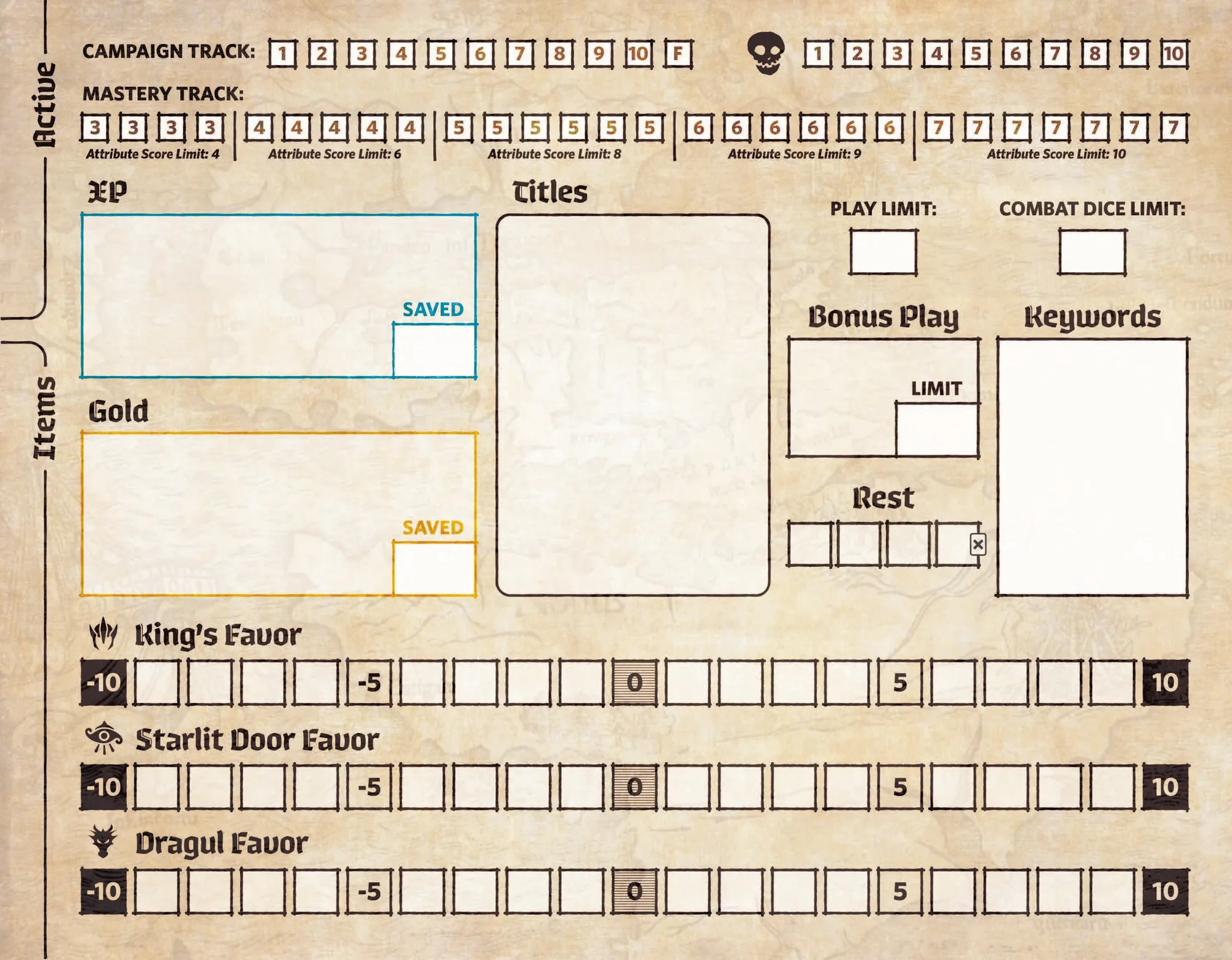 Roll Player Adventures - Extra Party Journals