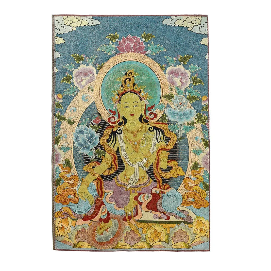 Jedwabny Haft Tybetańska Thangka