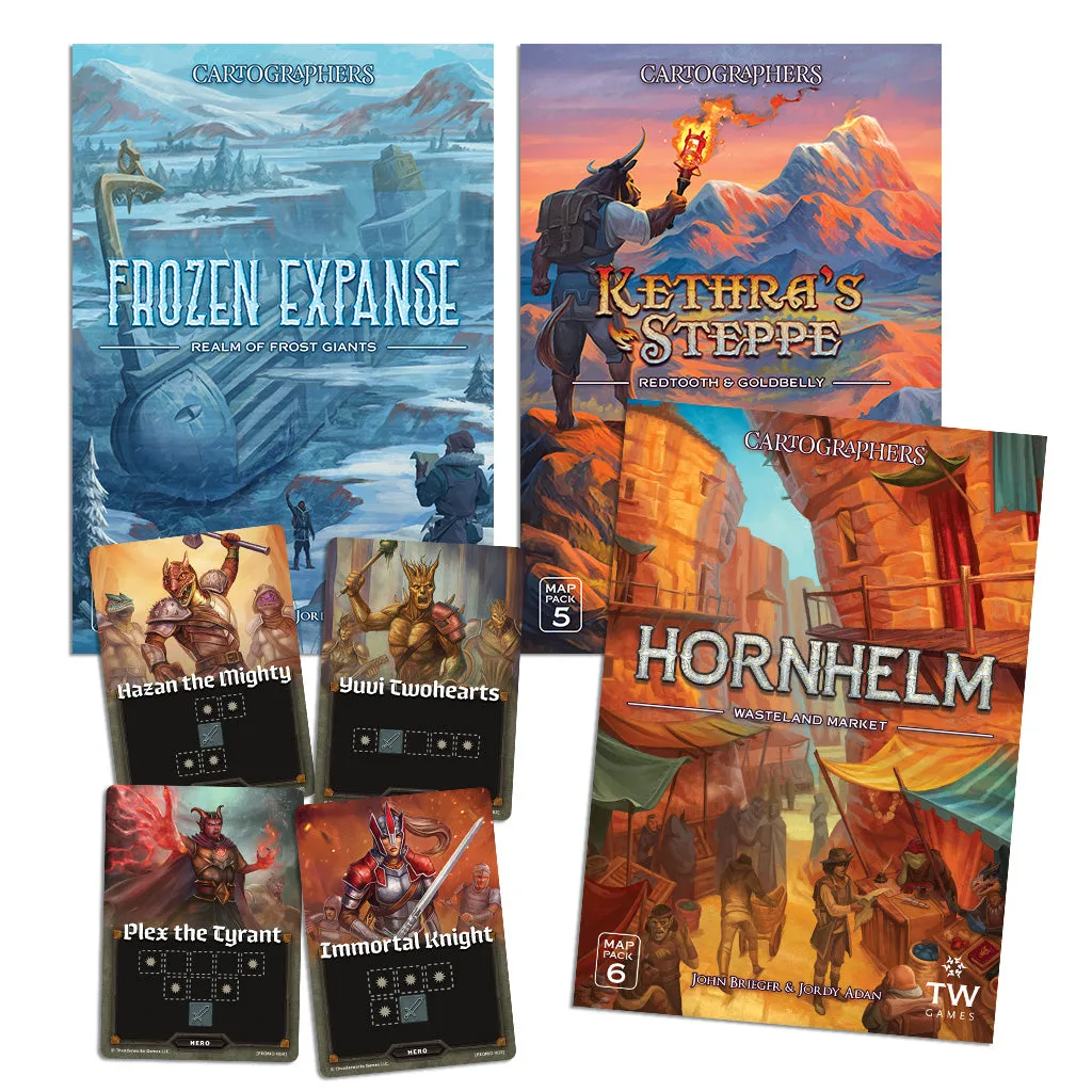 Cartographers: Serrated Coast Map Pack Bundle