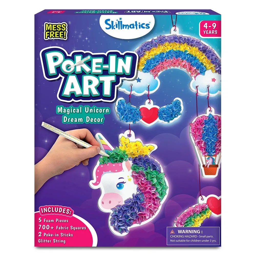 Arte de espetar: Decoração de sonho de unicórnio mágico | Arte sem sujidade para crianças (4-9 anos)