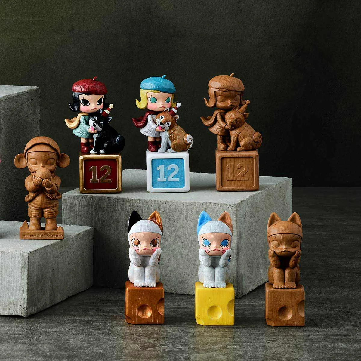 MOLLY Anniversary Statues Classical Retro Blind Box Series