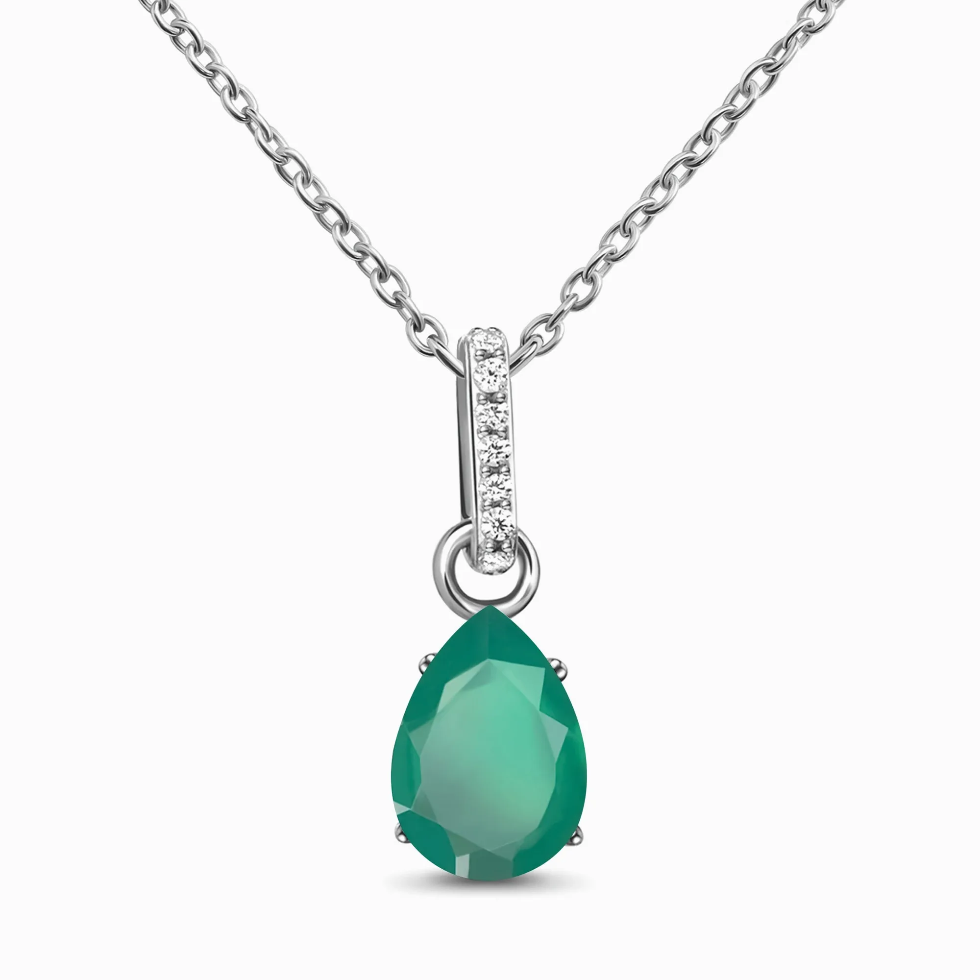 Collana Sway in Onice Verde - Pietra di Maggio