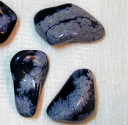 Snowflake Obsidian - Tumbled Aprx 7/8"