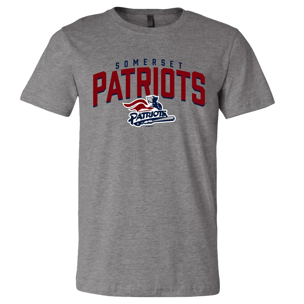 Somerset Patriots Adult Premium Heathered CVC Zaid Tee