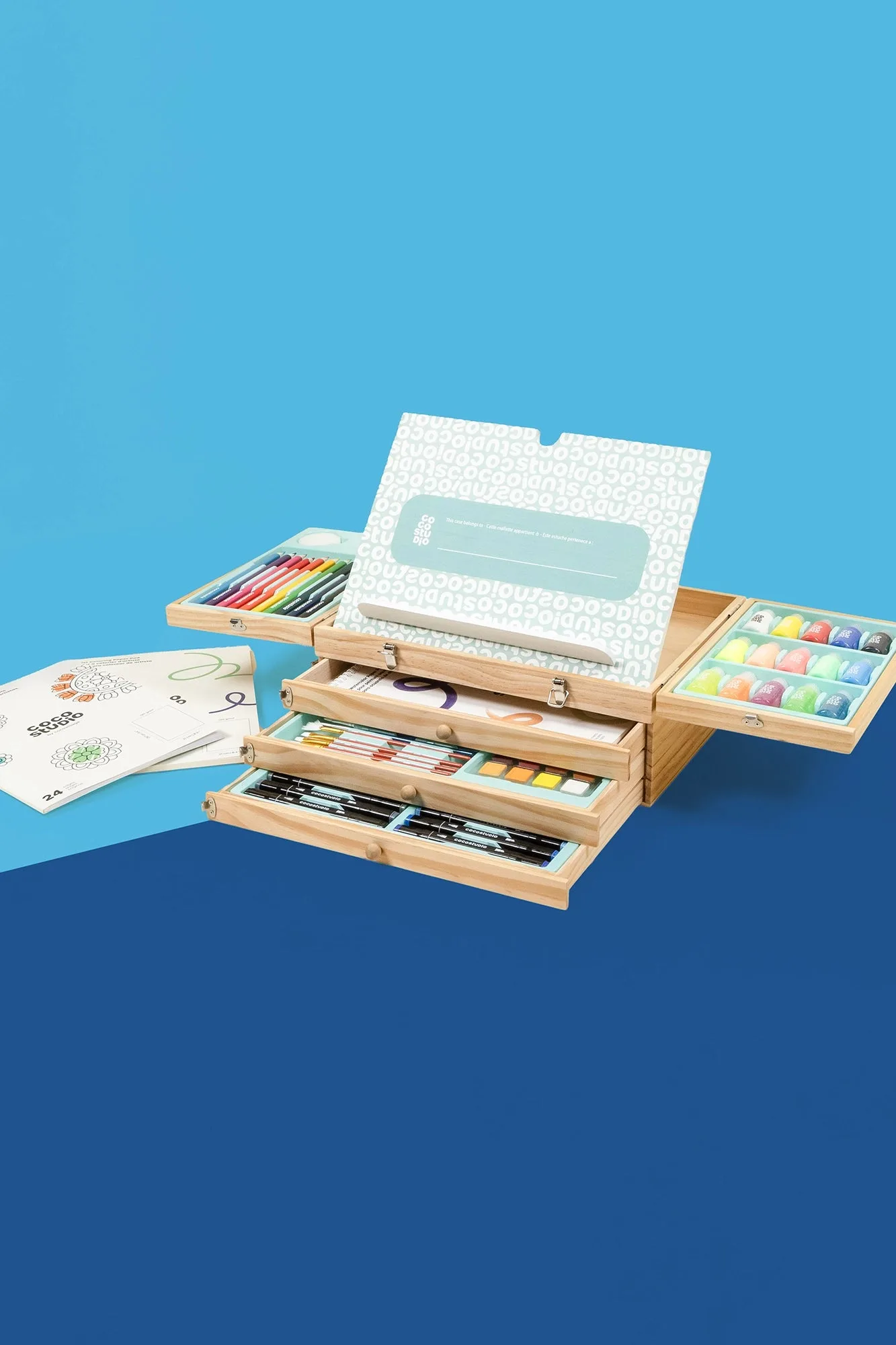 How to Use a 90-Piece Wooden Artist Suitcase for Art Projects
