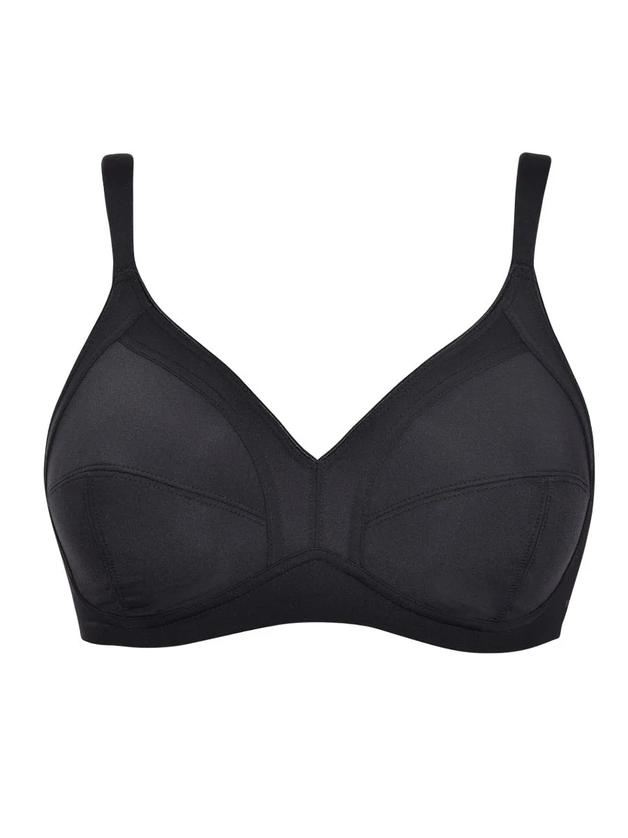 Reggiseno francese senza ferretto con interno in cotone - NERO - 2548