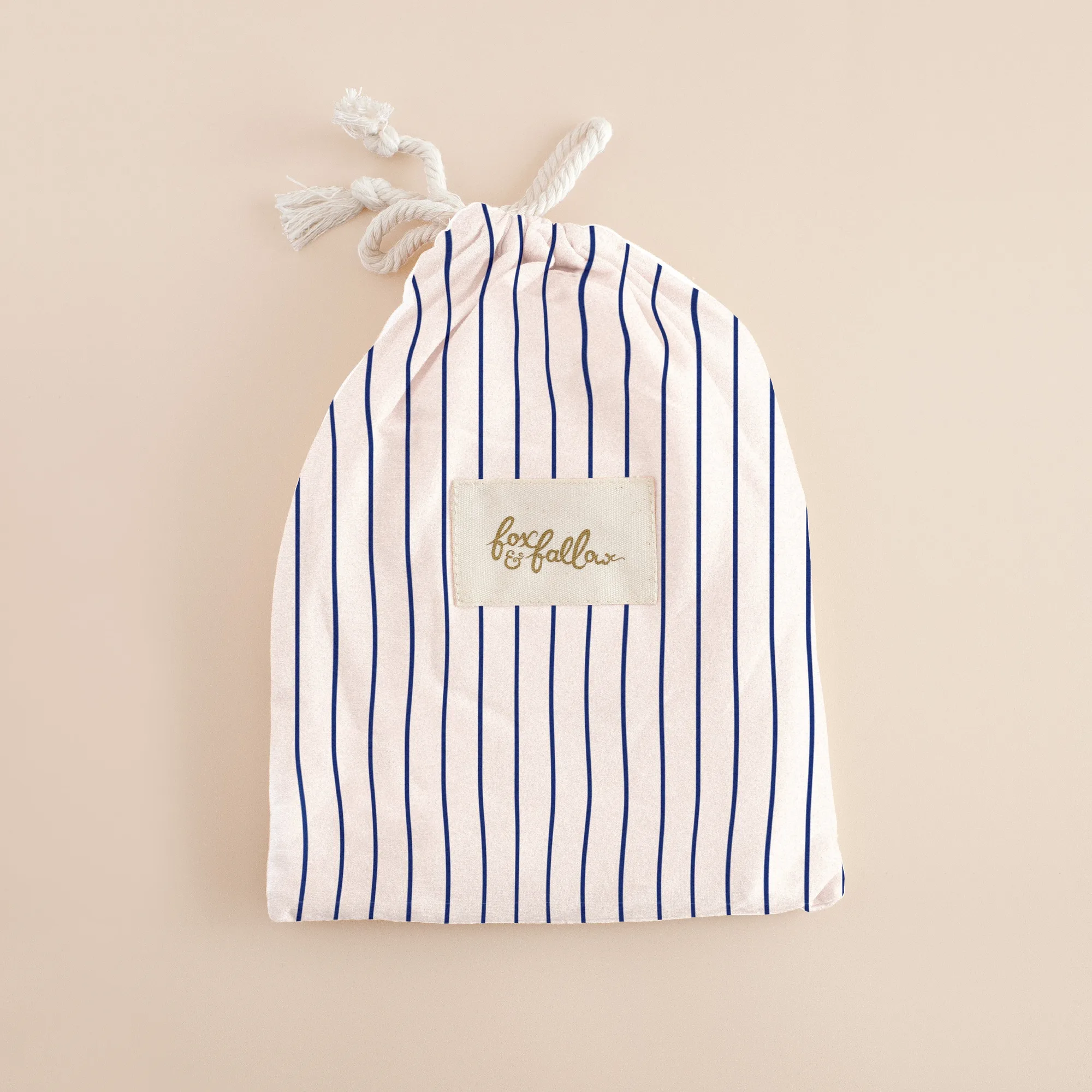 Breton Stripe Organic Fitted Bassinet Sheet/Change Pad Cover