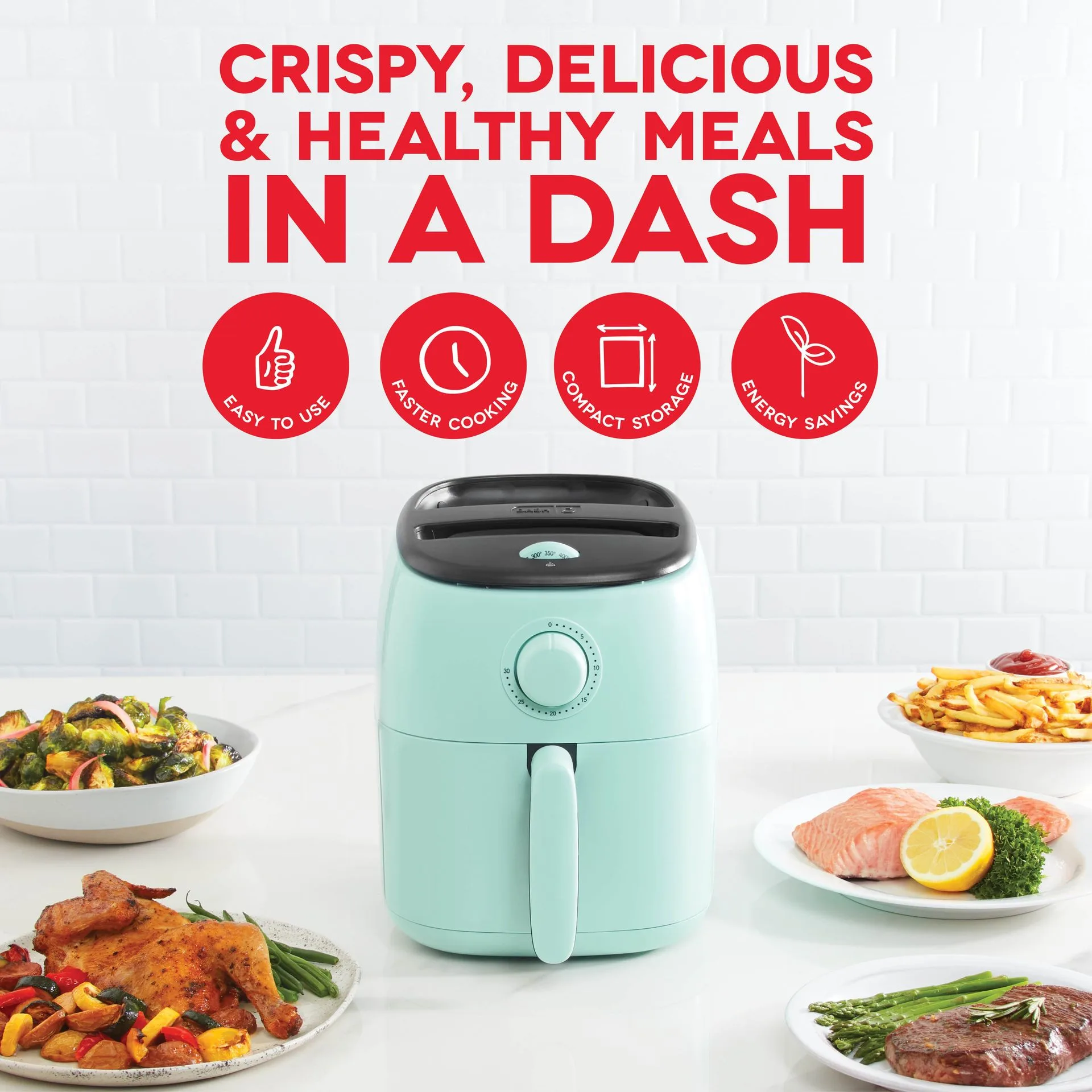 Cách dùng nồi chiên không dầu Tasti-Crisp 2,6 lít cho đồ ăn vặt giòn