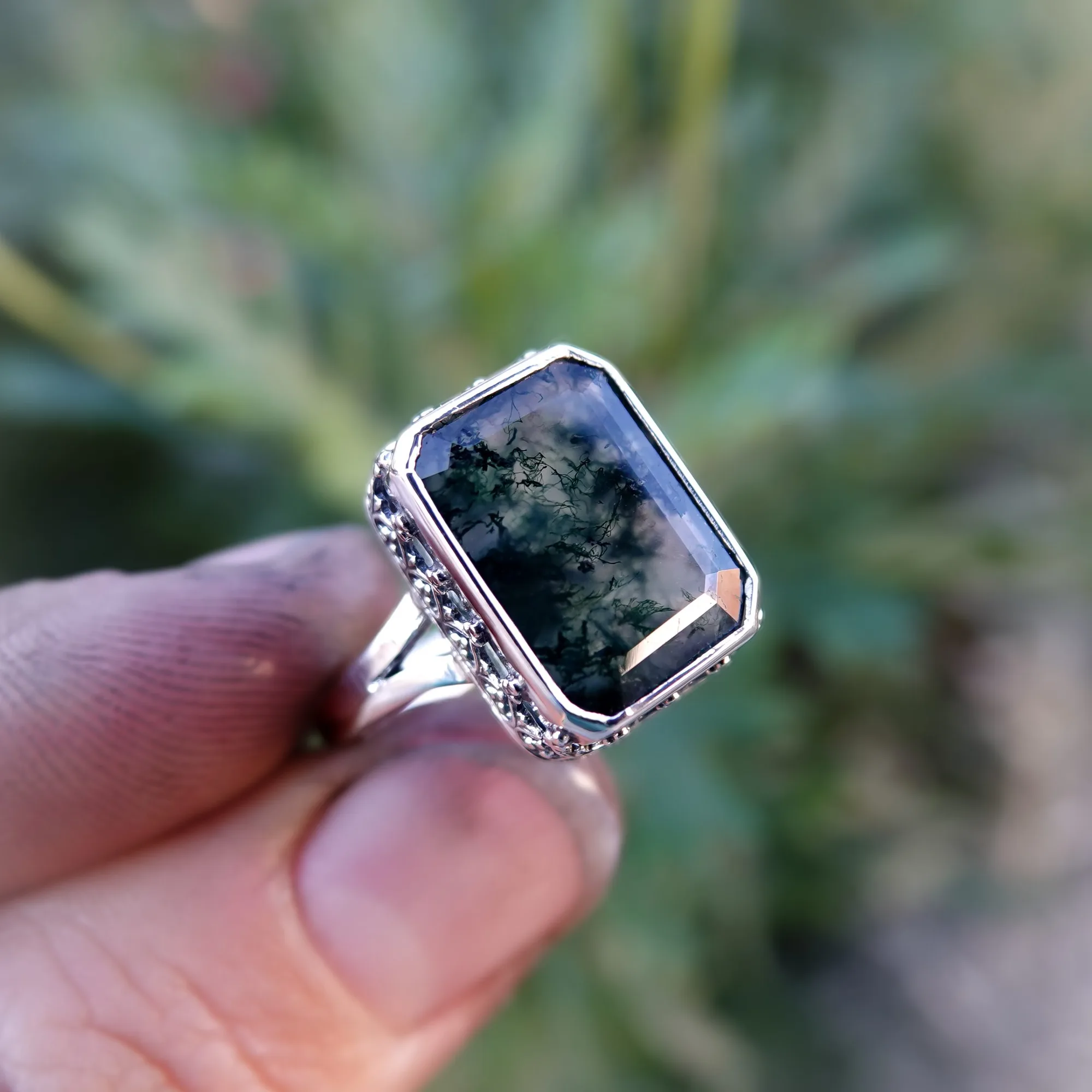 Imperfect Moss Agate Polaris – SOLD