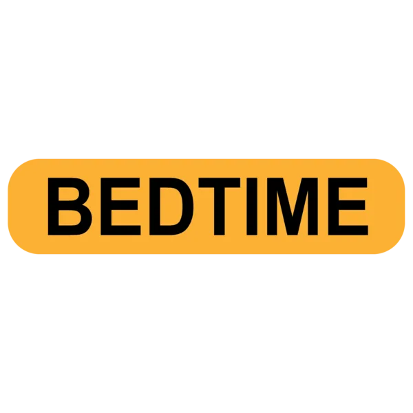 "BEDTIME" Label