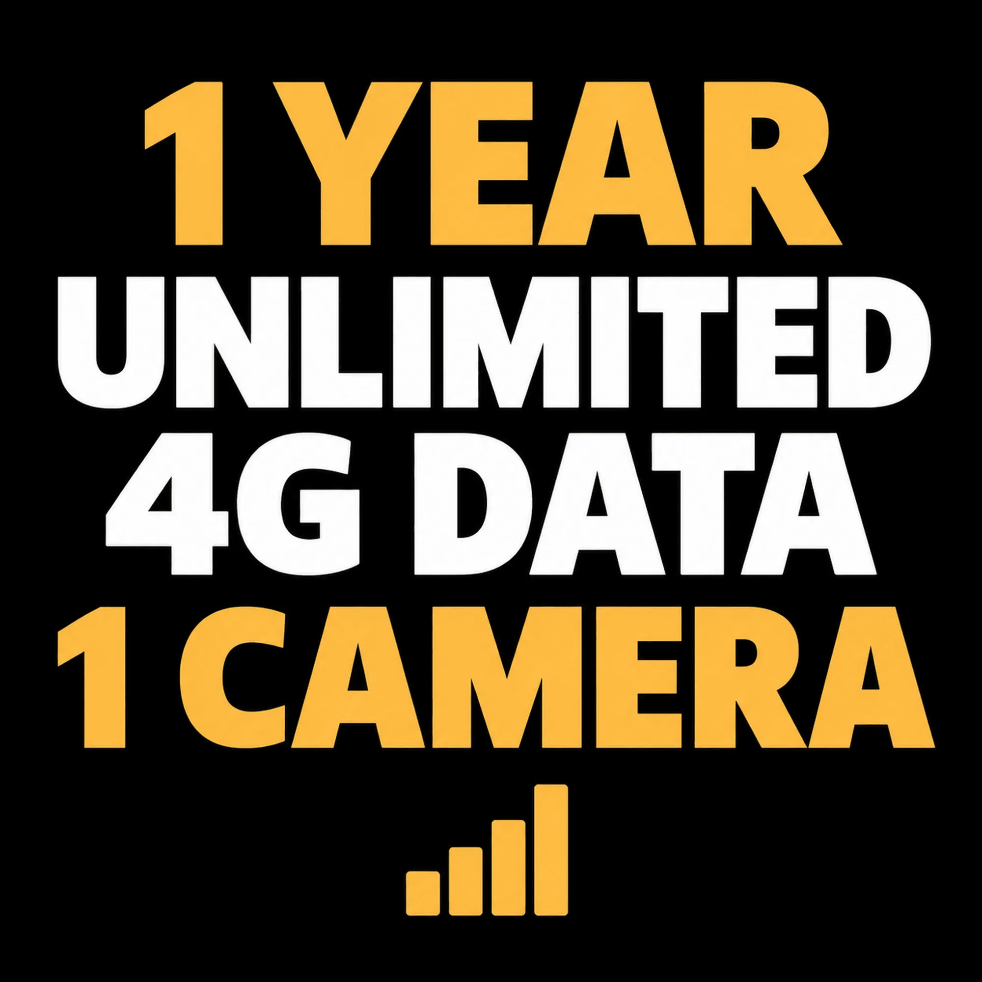 4G Frontier - 1 Year Unlimited Data Plan (1 Camera)