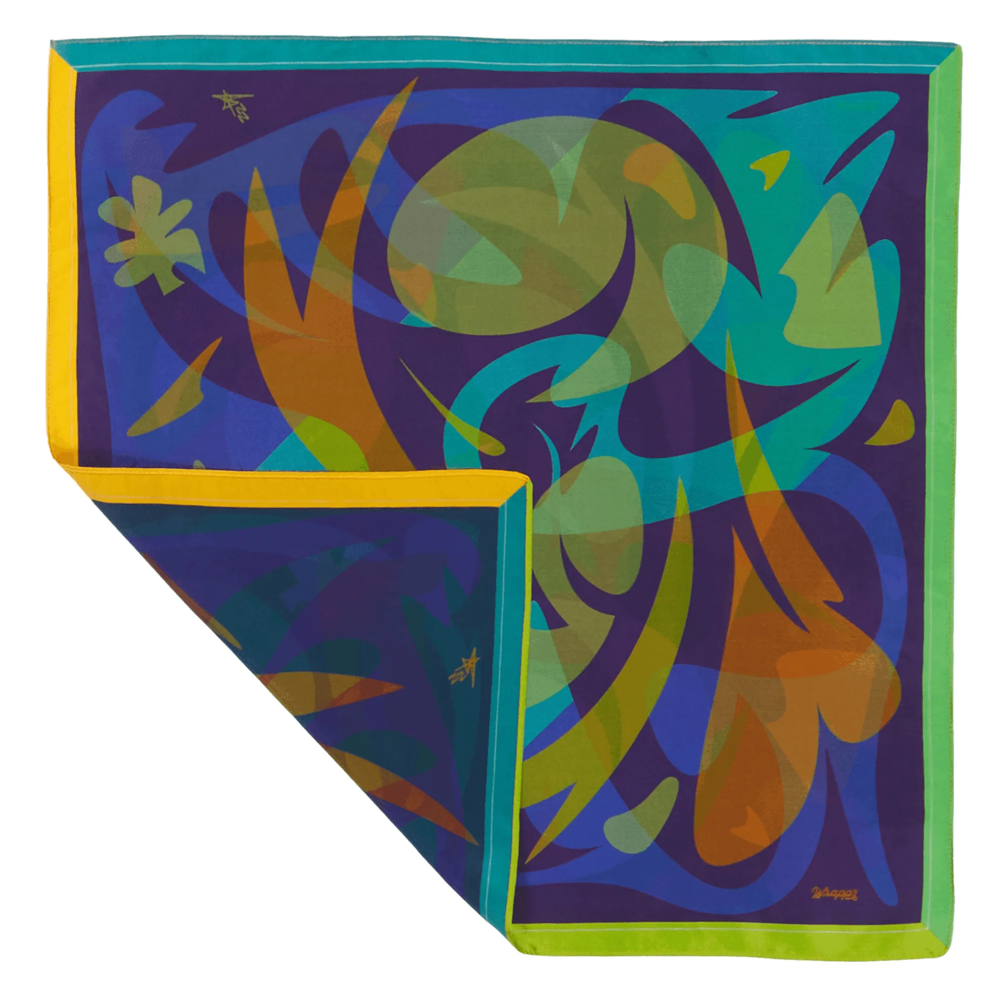 Patient Shadow | Furoshiki in seta di gelso da 18" di Essery Waller