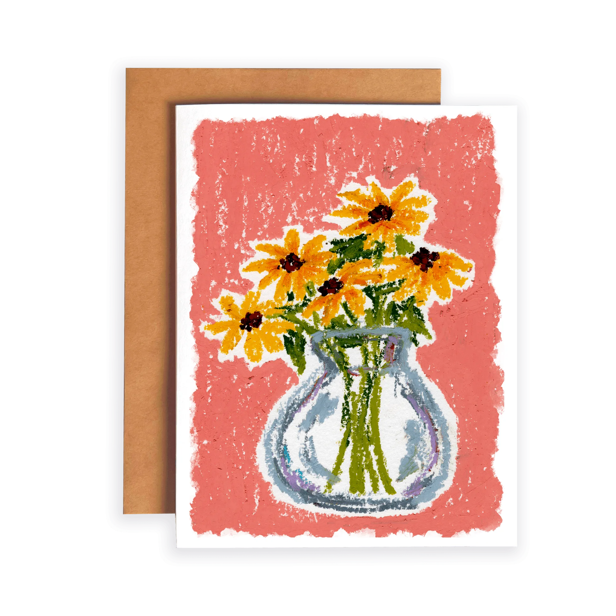Vase de tournesols | Carte de vœux