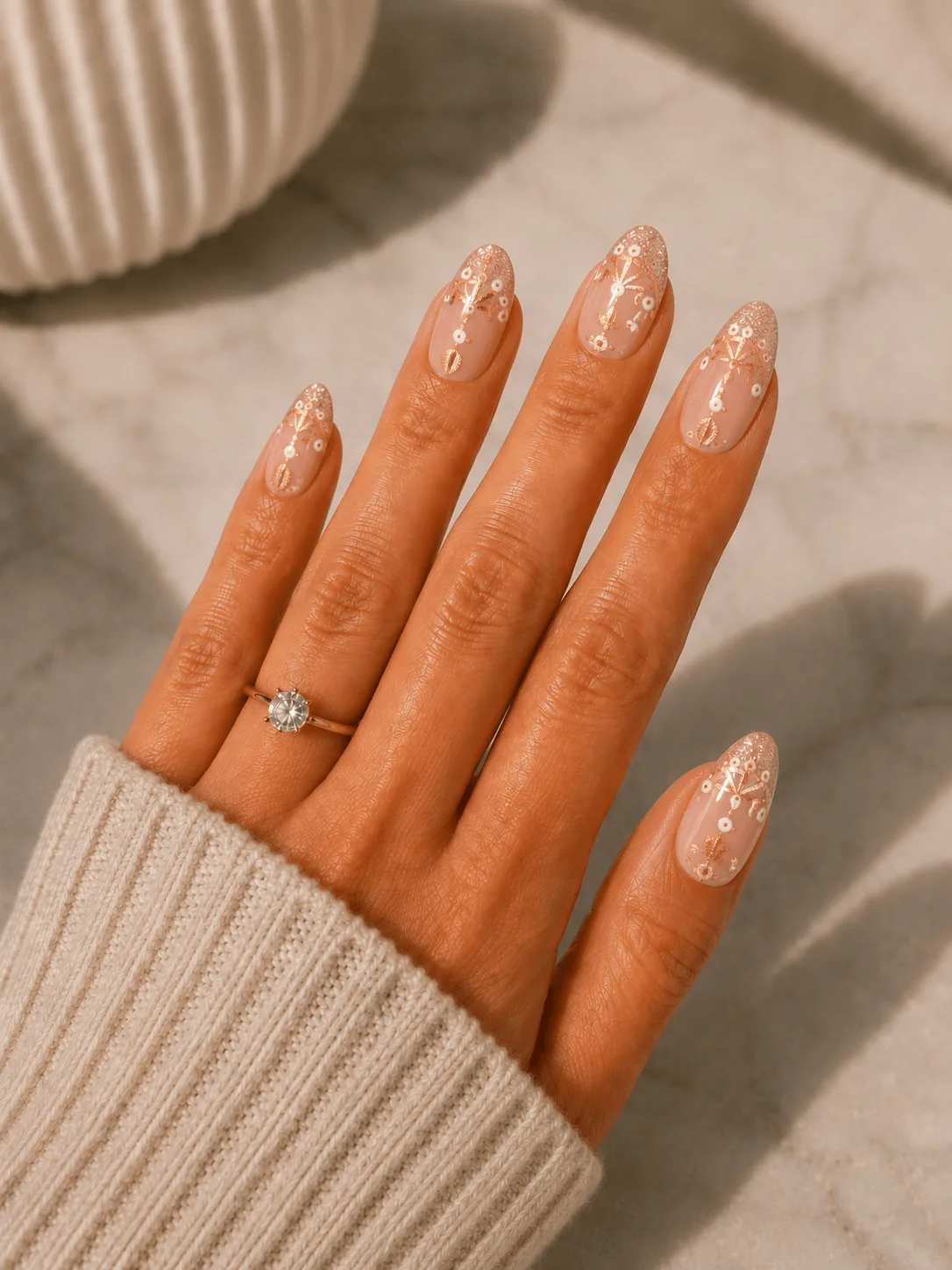 Gotti Press On Nails - #15P Golden Bloom