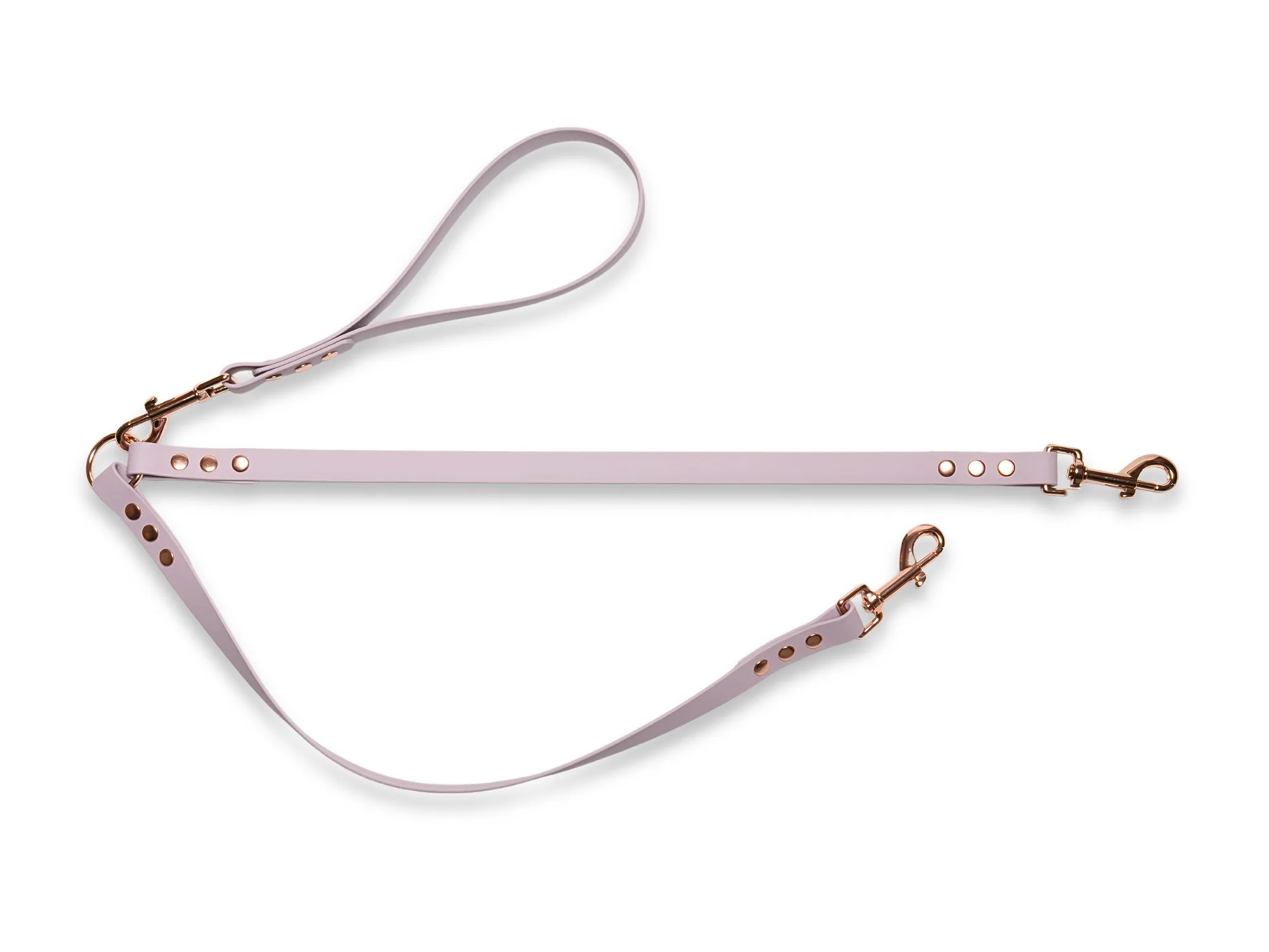 Pastel Pink Waterproof / Biothane Dog Split Lead
