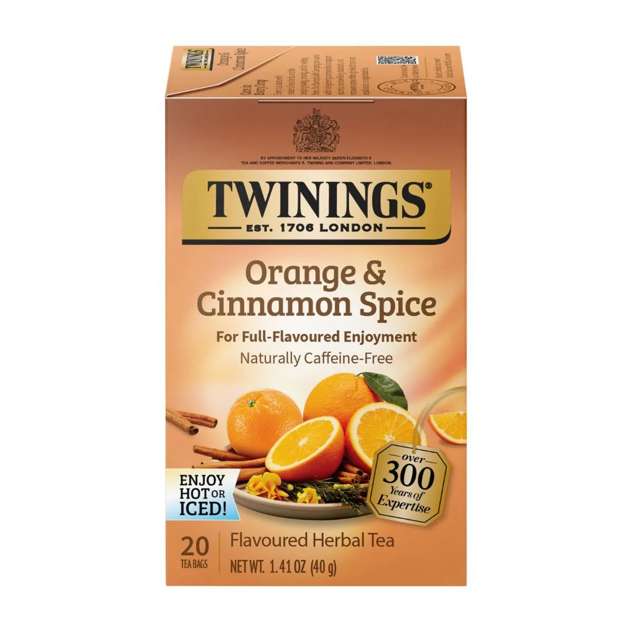 Twinings' Orange & Cinnamon Spice Herbal Tea - 20 count