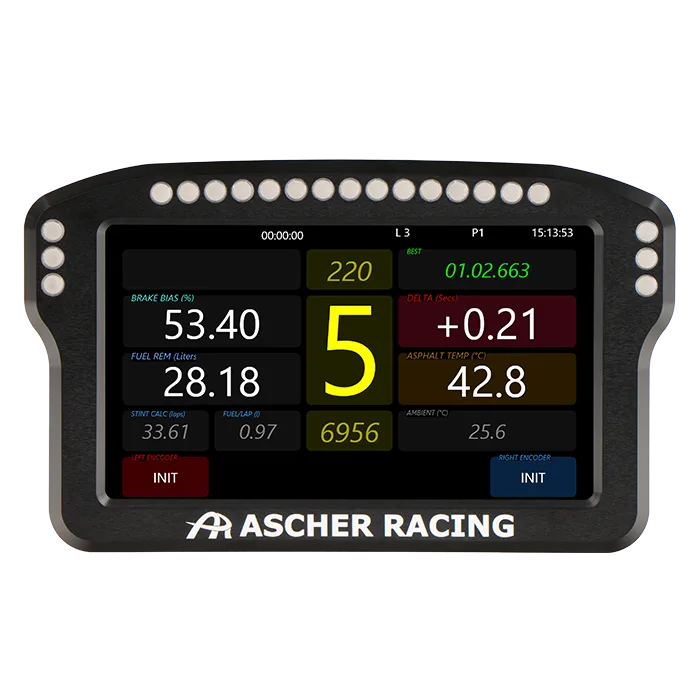 Ascher Racing 대시보드