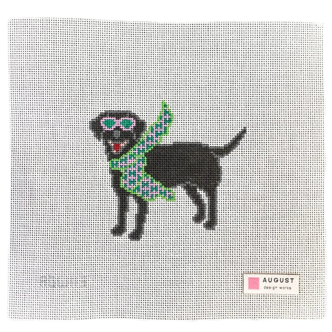 Bougie Black Lab - Needlepoint Canvas
