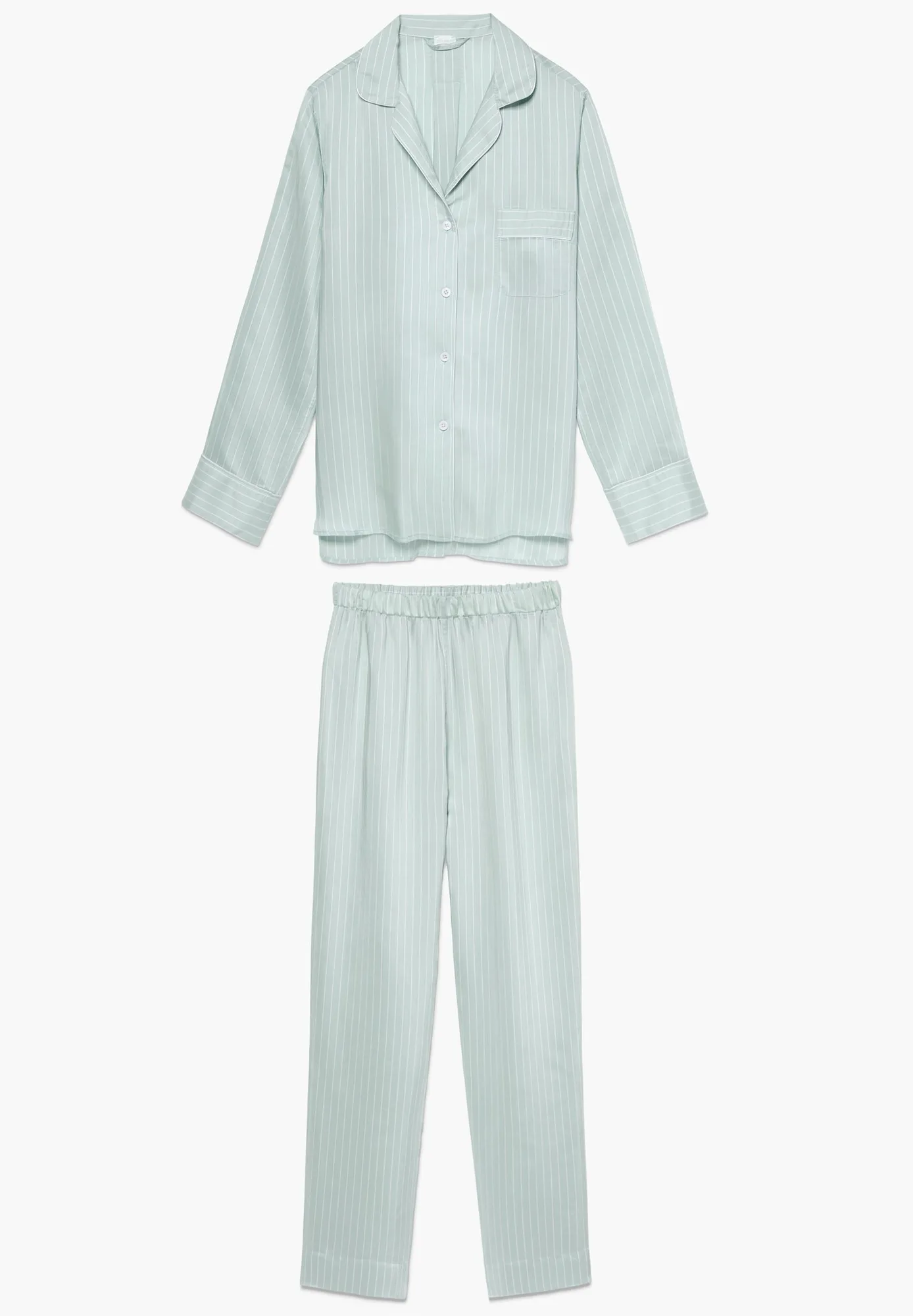 Feminine Stripes | Pyjama lang - sage stripes