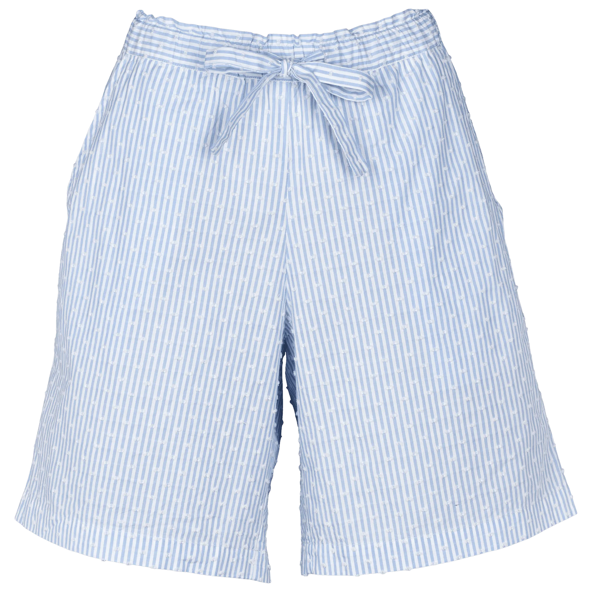 Pantalón corto Lullie - Azul/blanco a rayas con lunares
