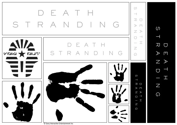 DEATH STRANDING Logo & Various Sticker Sheet