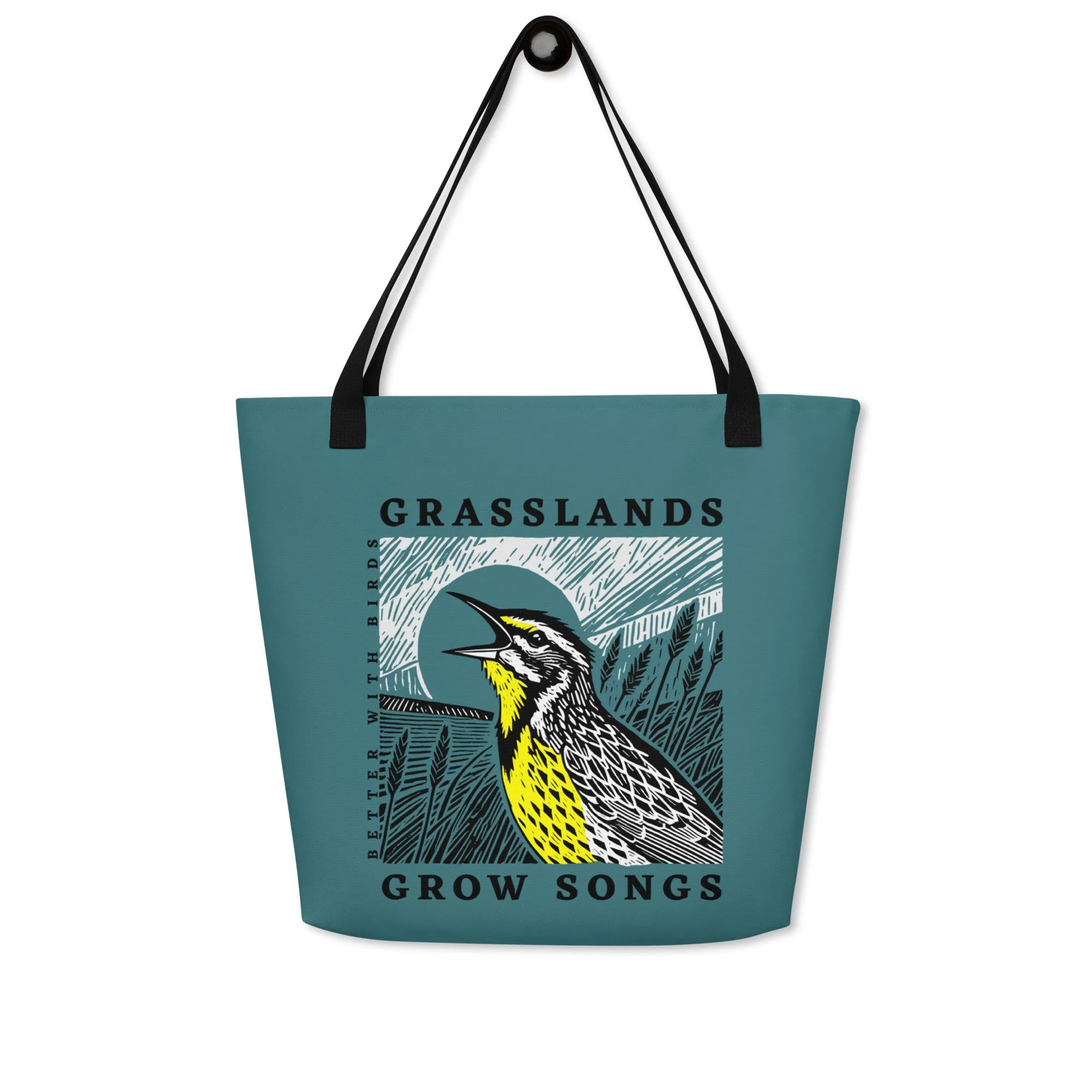 Grasslands Grow Songs Tote with Pocket