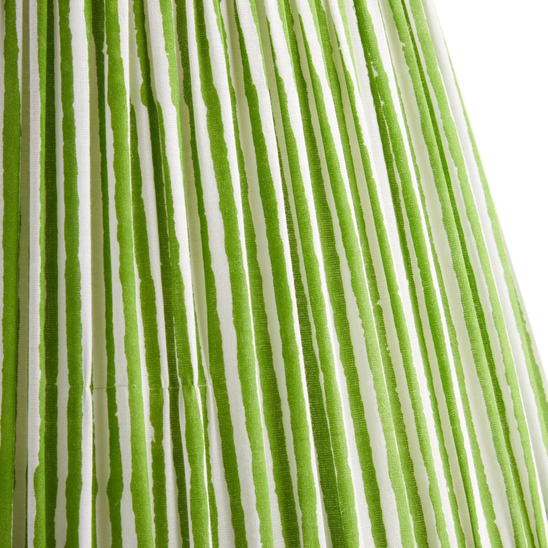 40cm straight empire shade in classic green chalk stripes