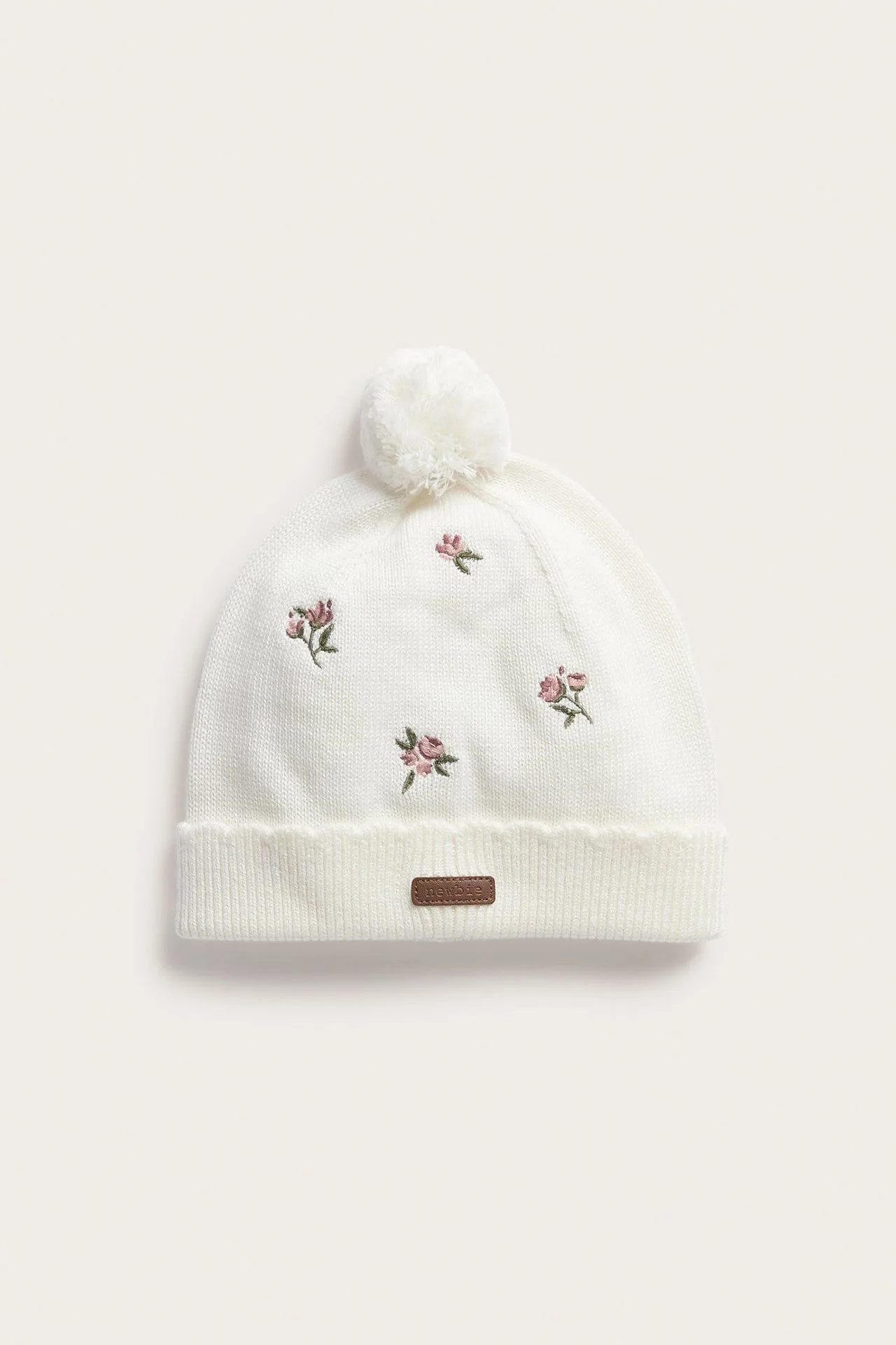 Baby & Kids floral knitted beanie