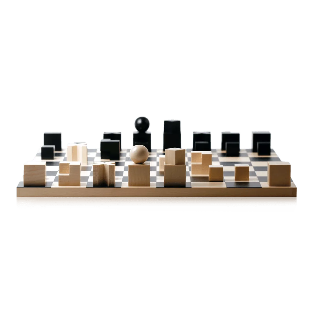 Conjunto de Xadrez Bauhaus