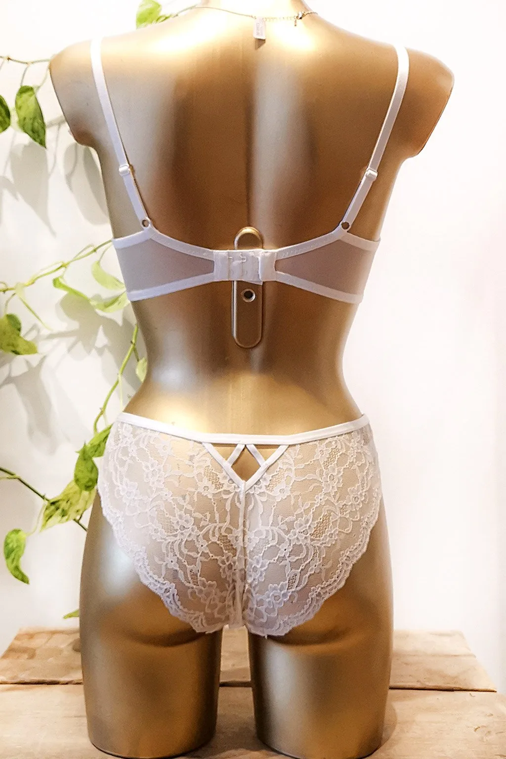 Bas Lingerie Eden White