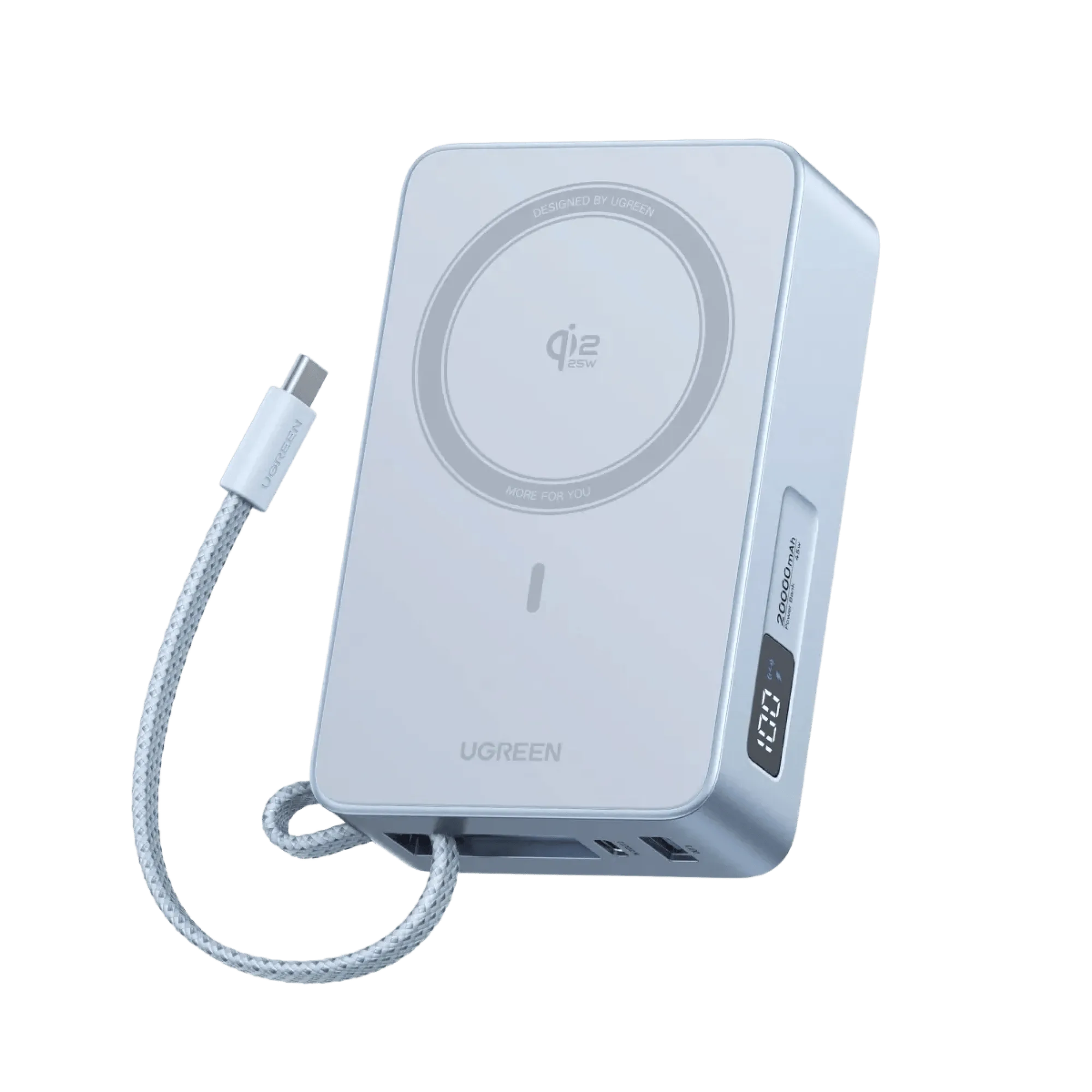 بطارية مغناطيسية محمولة UGREEN MagFlow 20000mAh 25W