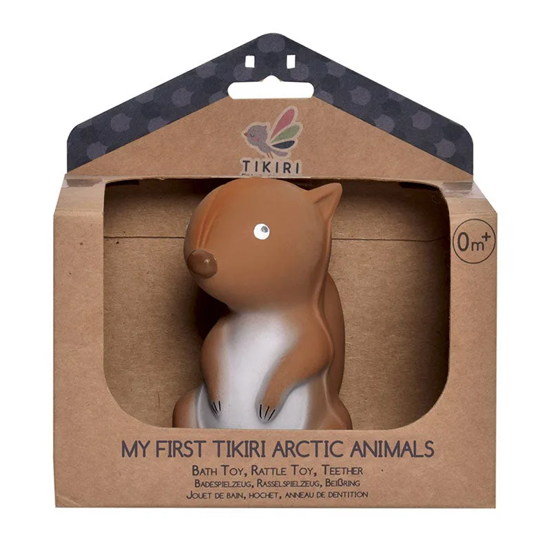 Teether Rattle & Bath Toy, Squirrel