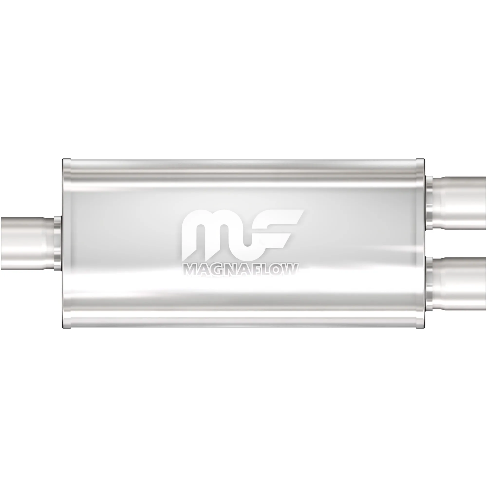 MagnaFlow 5 x 8 x 18 inch ovale rechtdoorgaande prestatiedemper midden/dubbel