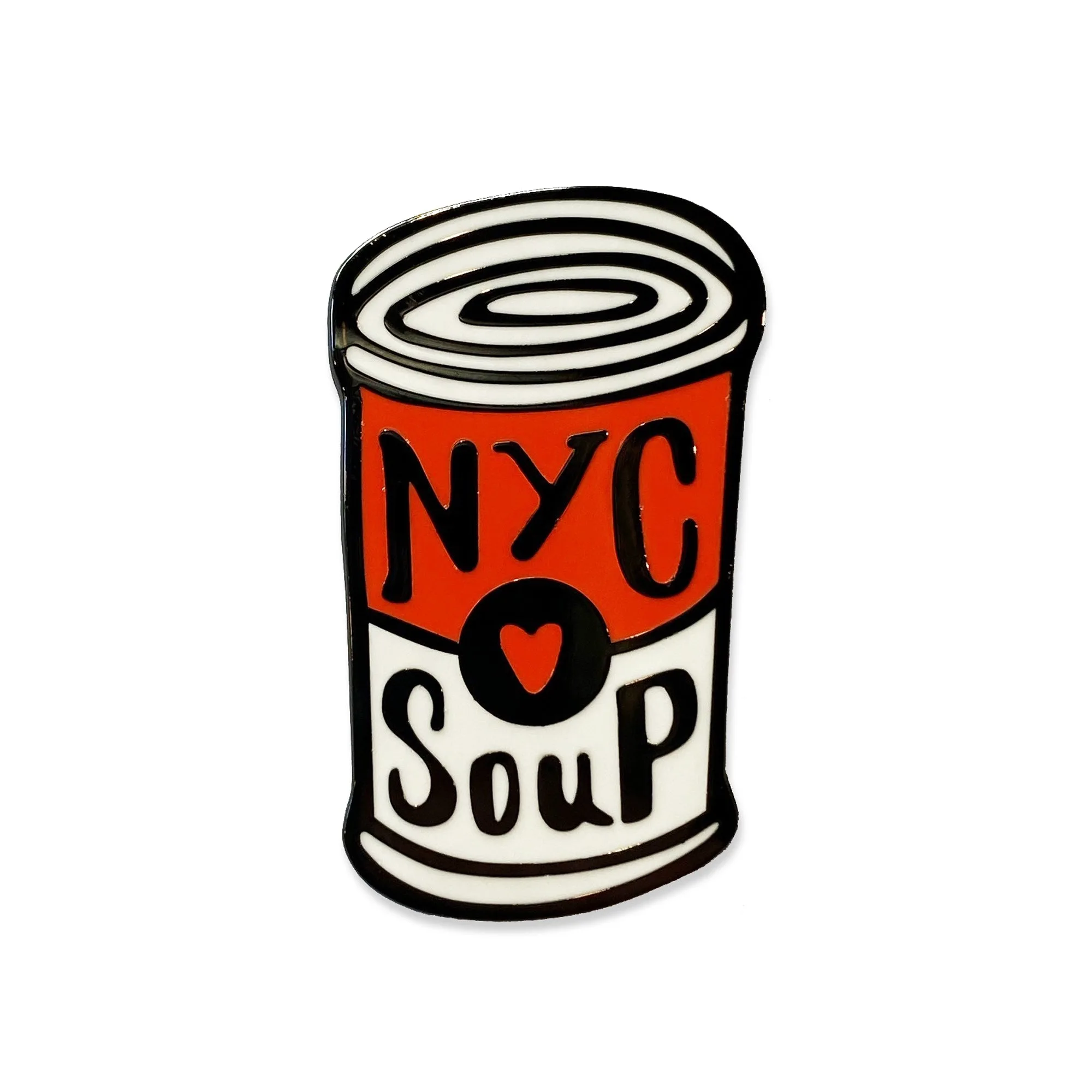 Pin émaillé NYC Soup Can : un pin de ville à collectionner