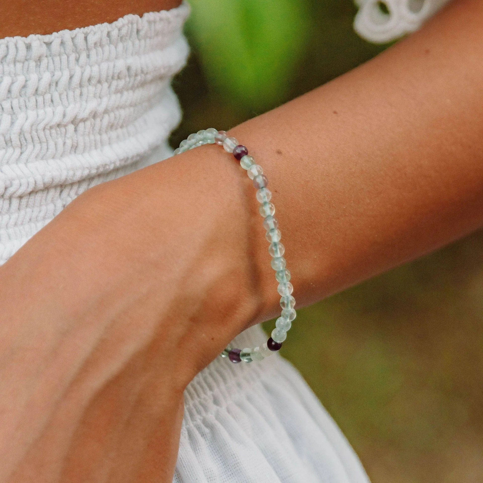 RAINBOW FLUORITE ENERGY BRACELET