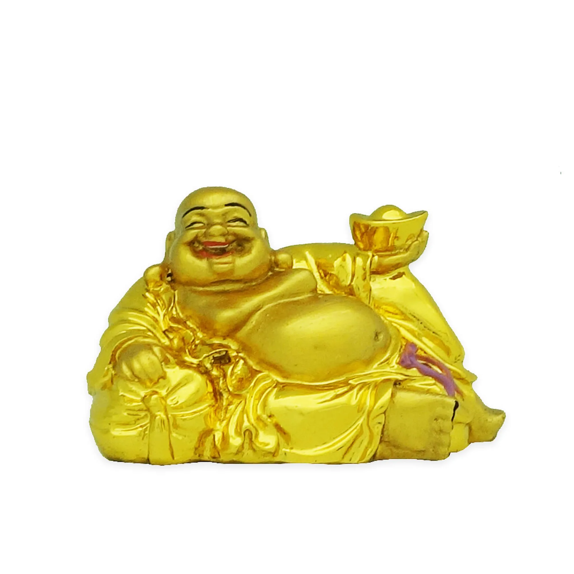 Buddha Ridente Dorato Senza Preoccupazioni | FENG SHUI BESTBUY