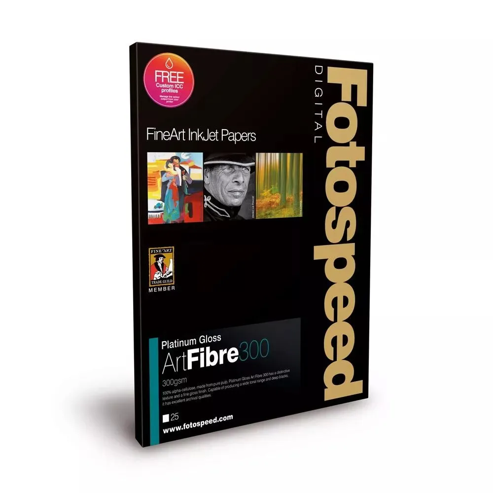Fotospeed Platinum Gloss vs Etching Cotton Paper Comparison