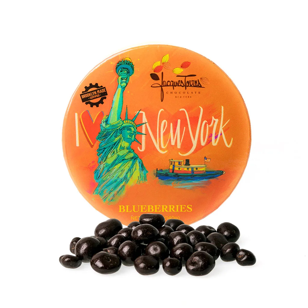 Come servire i mirtilli ricoperti di cioccolato NY Collection