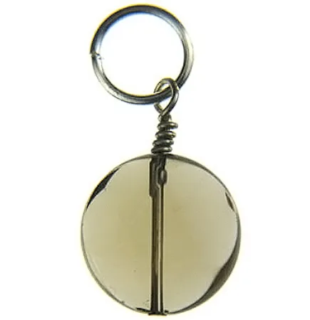 Smokey Quartz Pendant - Round Facetted