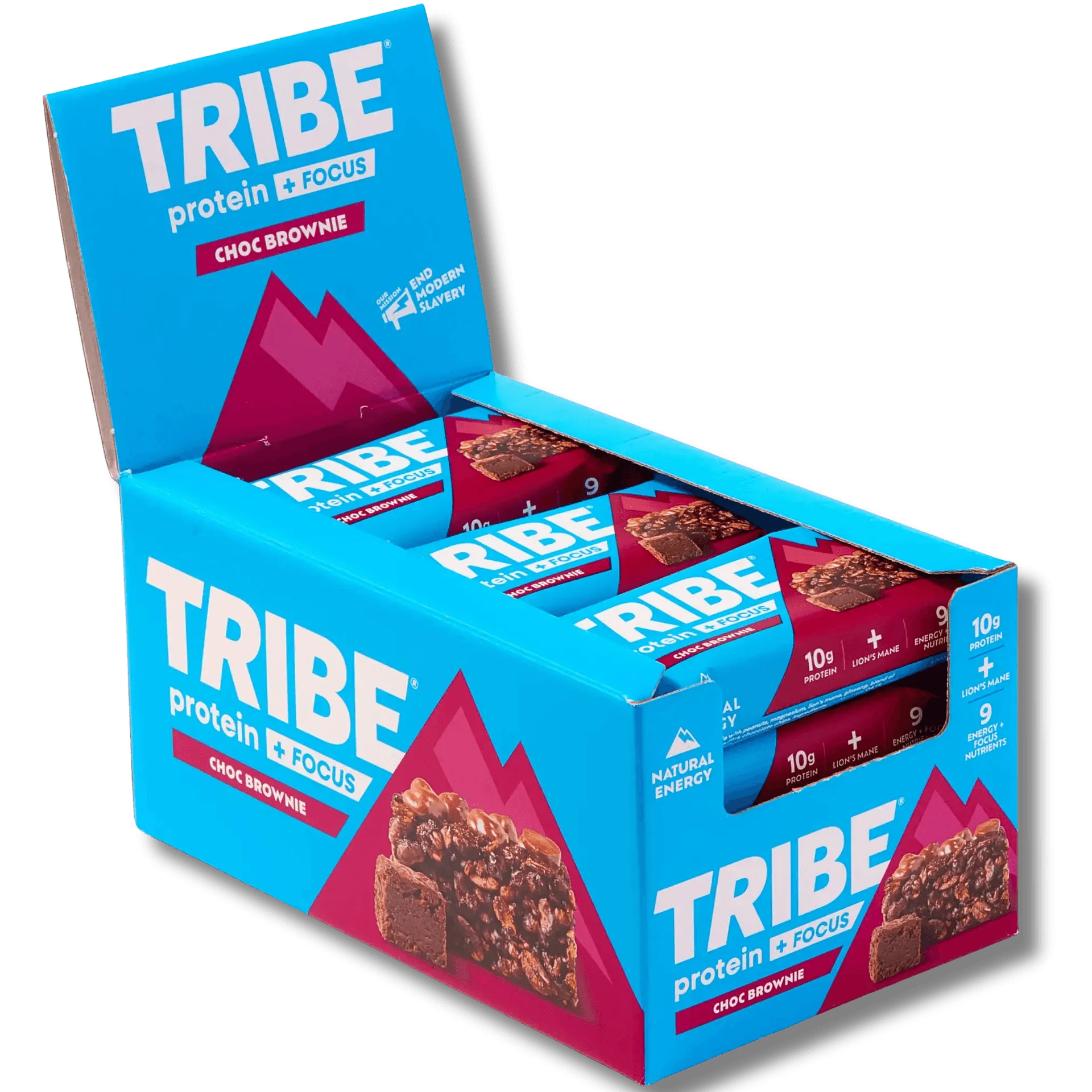 Perkbox - Protein + Focus 12 x 60g Bars | High Protein Flapjack | Lion's Mane & 9 Focus Nutrients
