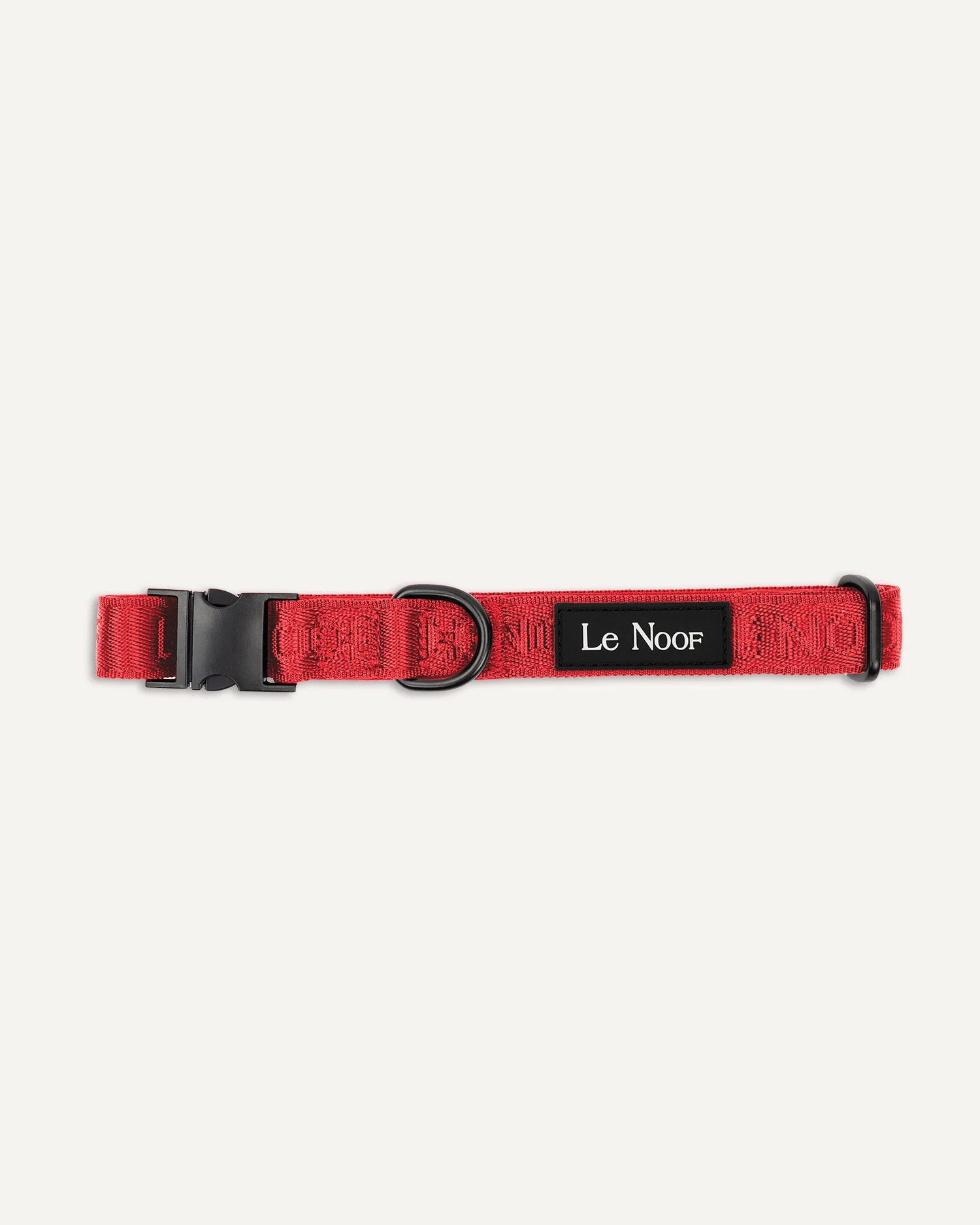 Rotes Jacquard-Hundehalsband