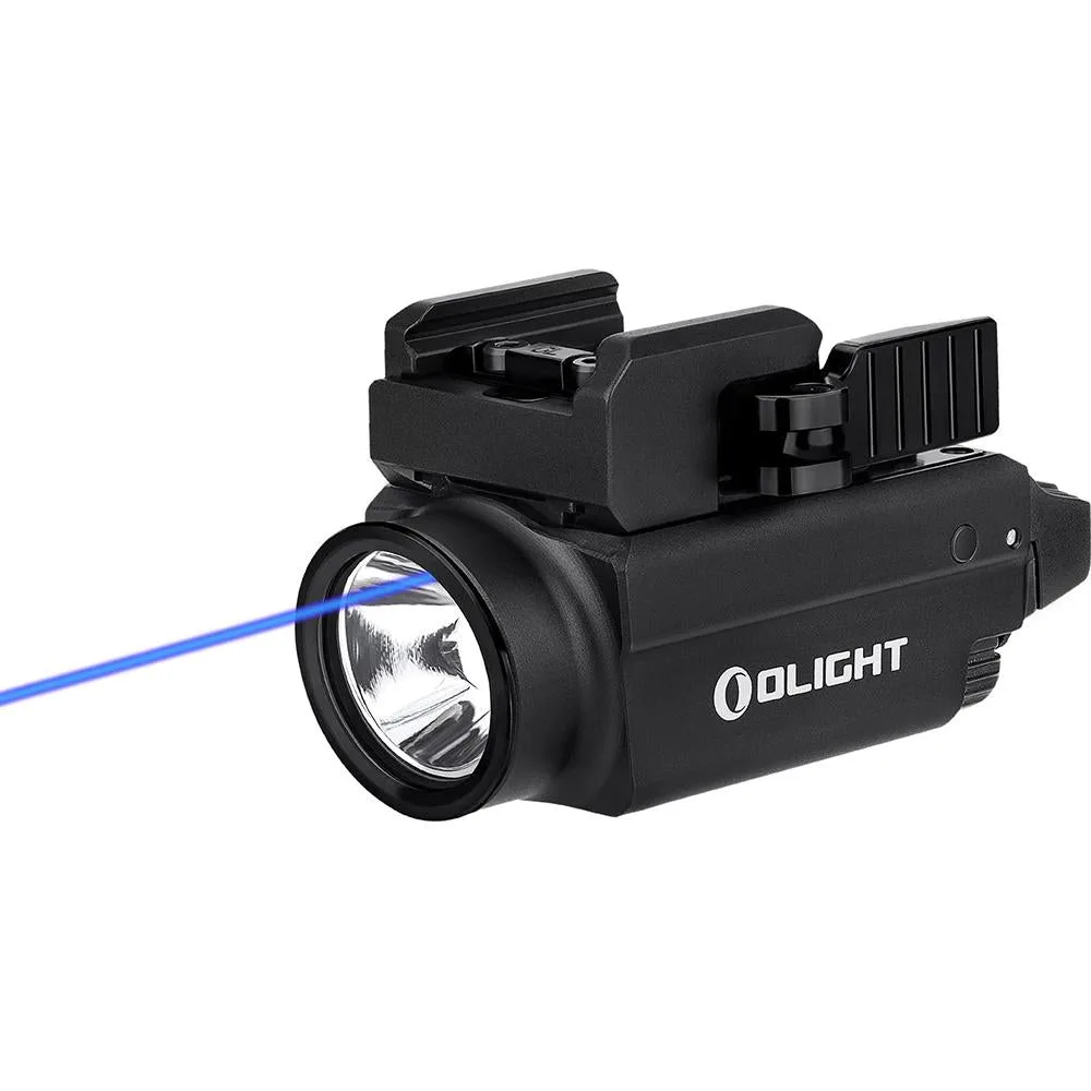 OLIGHT Baldr S 800 Lumens Rail Mounted Tactical Light, Black with Blue Laser