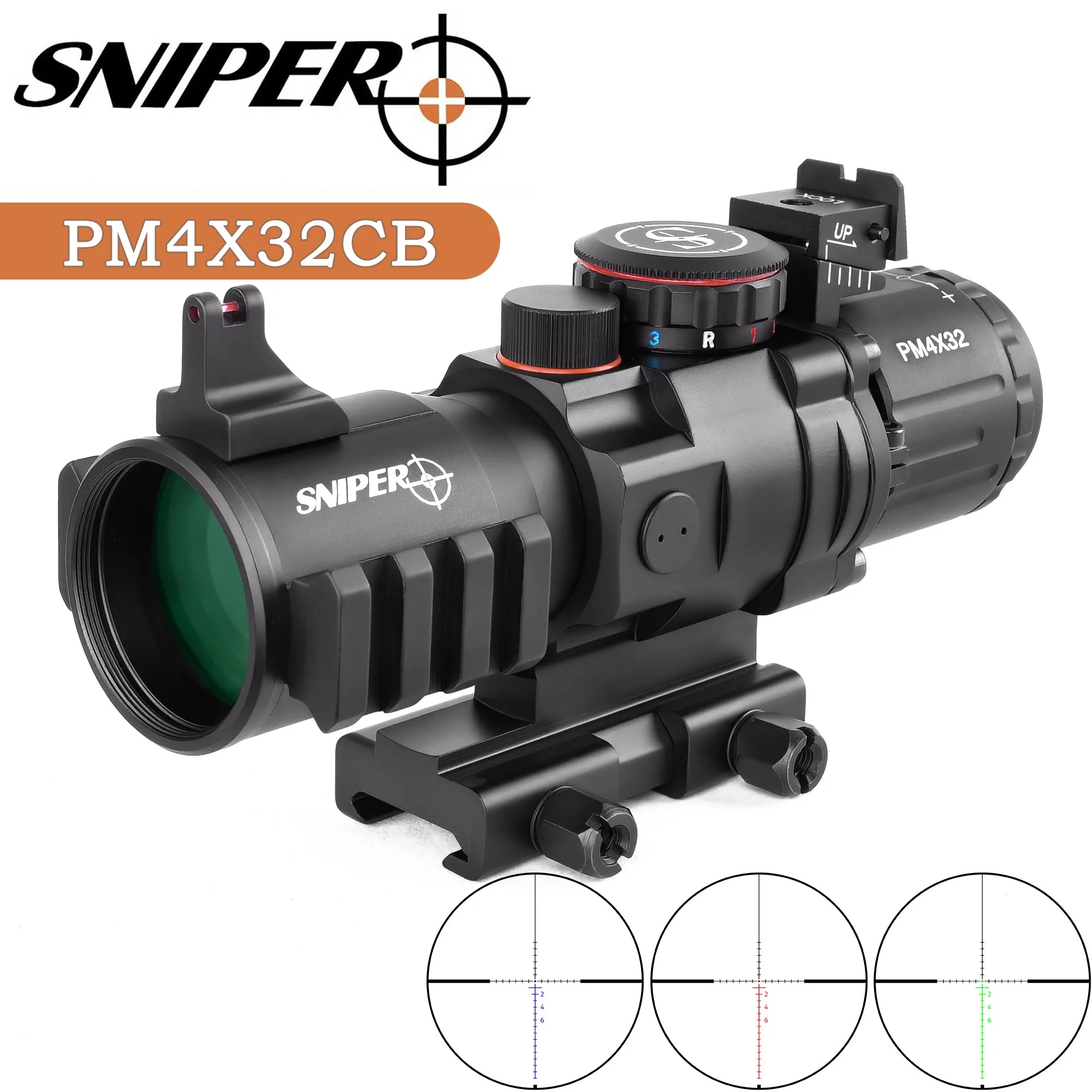 GII PM4X32 Prism Scope w/ Rapid Ranging Reticle (BDC)